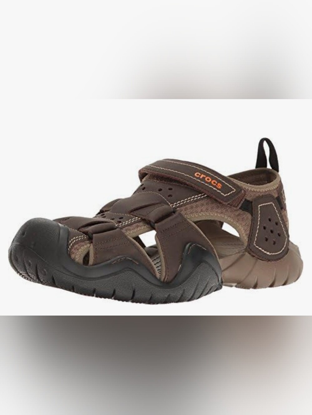 CROCS Swiftwater Faux Leather Sandals